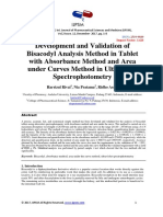 V2I1201 Development and Validation of Bisacdyl