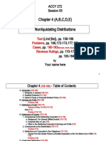 Chapter 4 (A, B, C, D, E) Nonliquidating Distributions: ACCY 272 Session 05