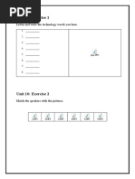 Unit 10: Exercise 1: Listen and Write The Technology Words You Hear