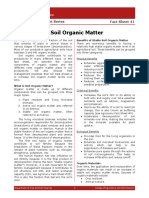 Soil Organic Matter: Fact Sheet 41 Agronomy Fact Sheet Series