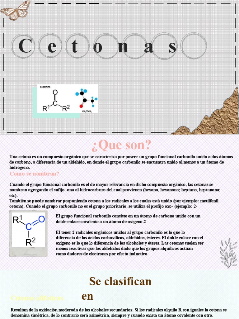 Cetonas: Definición y Nomenclatura | PDF | Cetona | Moléculas