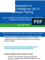 Introduction To Artificial Intelligence (AI) in Software Testing
