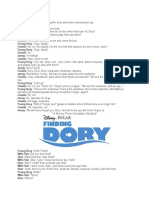 Finding Dory Script