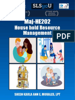 House Hold Resource Management: Maj-HE202