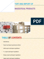 Guide to Pharmaceutical Export and Import Procedures