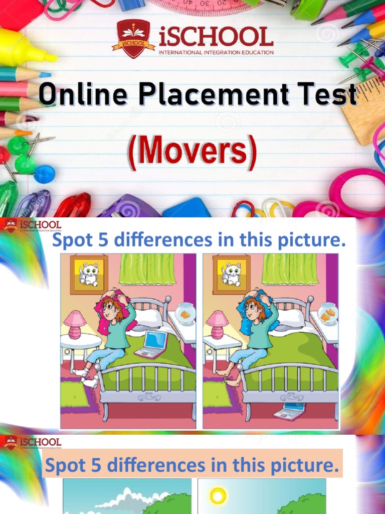 Movers Spot the Differences Activity | PDF