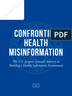 Surgeon General Misinformation Advisory(1)