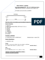 Hot rolled beam design check