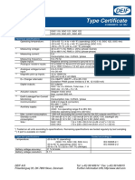 Deif A/S Type Certificate: Technical Specifications