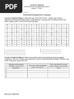 Summative Test in ESP 6 Quarter 1 | PDF