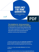 The Guideline for Home Quarantine Quarantine in Non Health Care Settings is Intended for Anyone Who Believes They Have Been Exposed to Covid 19 and Are Required to Be Home Quarantined to Prevent Community Trans