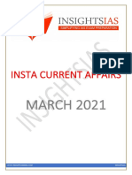 INSTA MARCH 2021 Current Affairs Compilation - 1