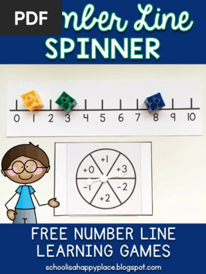 Number Line Spinner Game Freebie