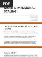 Multi-Dimensional Scaling