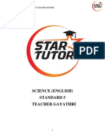 Science (English) Standard 5 (Teacher Gayathri)