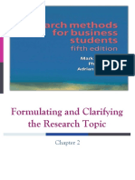 Chapter 2 Formulating and Clarifying The Research Topic