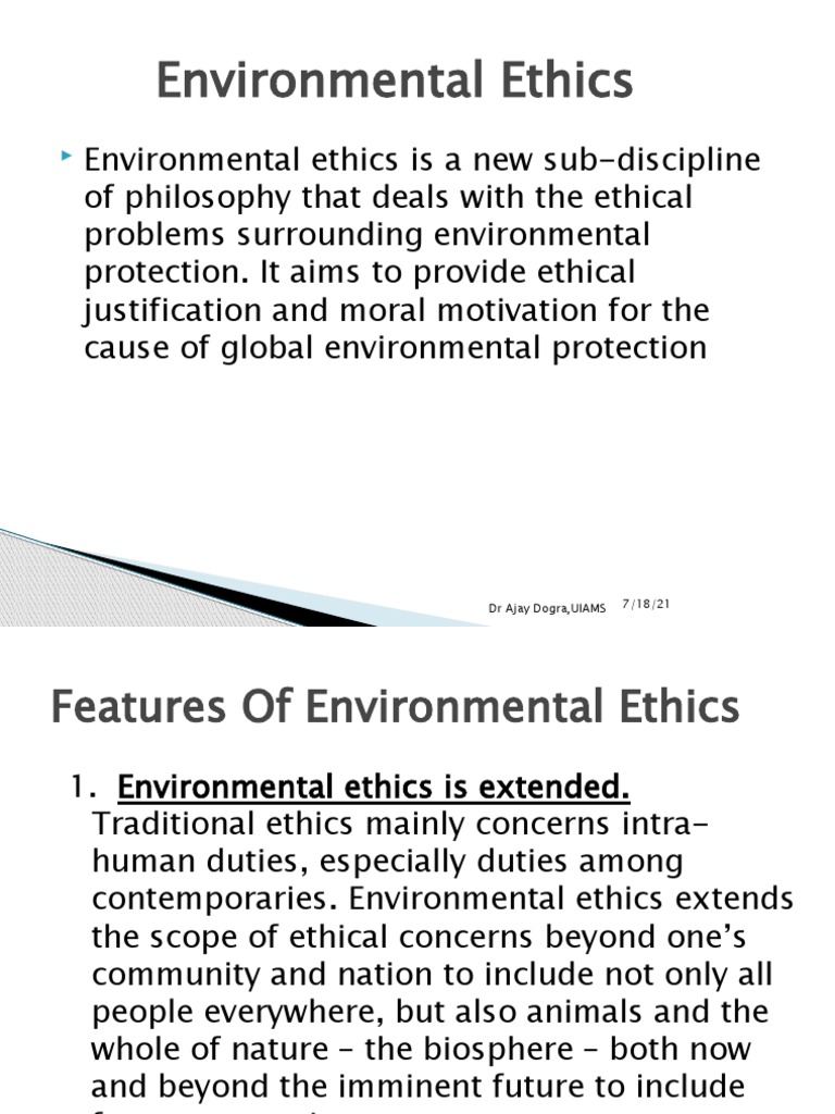 Environmental Ethics PDF Environmental Ethics Environmentalism