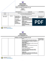 Weekly Home Learning Plan: Department of Education