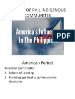 1.4 History of Phil Indig - American Period