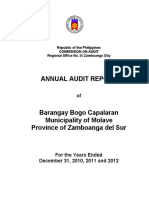 Annual Audit Report: Republic of The Philippines Commission On Audit Regional Office No. IX Zamboanga City