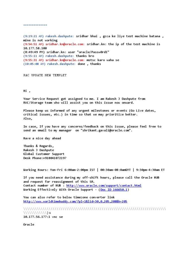 Rac Update New Templet29062015 | PDF | File Transfer Protocol ...