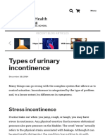 Types of Urinary Incontinence - Harvard Health