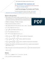 Ratio, Proportion and Percentages Formulas and Tricks
