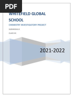 Chemistry Investigatory Project