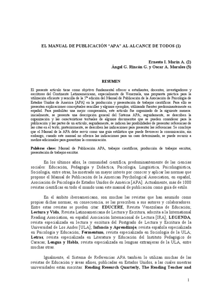 Manual Apa | PDF | Soporte | Science