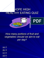 Hope High Healthy Eating Quiz