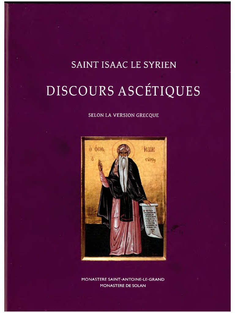 Saint Isaac Le Syrien - Discours Ascétiques | PDF | Dieu | Doctrines et  croyances religieuses