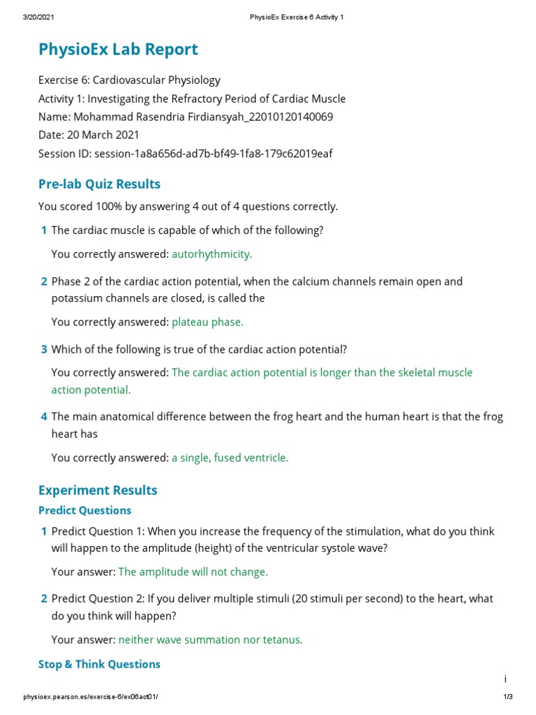 Contraction Of Exercise Lab Report Ppt - Free Word Template