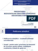 Prentarea Rezultatelor Cercetarii