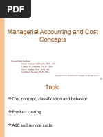 Managerial Accounting and Cost Concepts