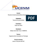 Resumen Sobre Teoria Psicoanalitica Del Aprendizaje - Nallely Brito