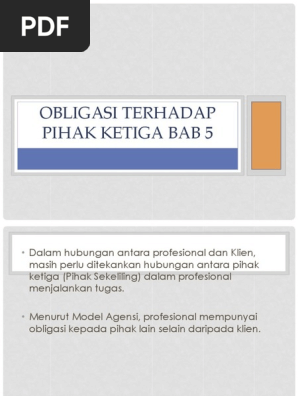 Bab 5 Obligasi Terhadap Pihak Ketiga Pdf