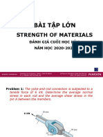 Đề Bài tập lớn - Môn Strength of Materials
