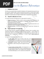 Cours Réseaux Informatiques | PDF | Ethernet | Topologie de réseau