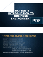 Introduction To Bussiness Environment