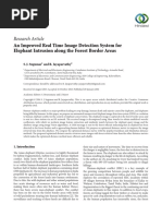 Research Article: An Improved Real Time Image Detection System For Elephant Intrusion Along The Forest Border Areas