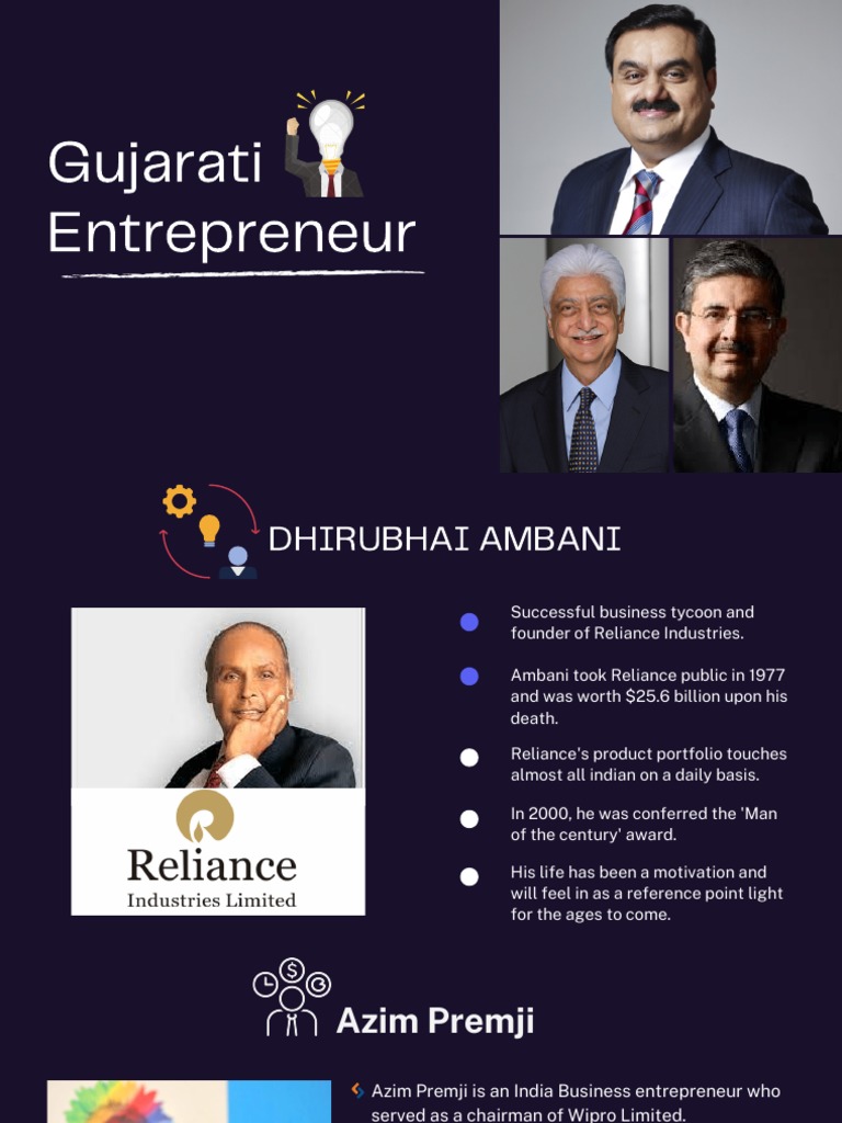 Gujarati Entrepreneurs | PDF | Economy Of India | Companies