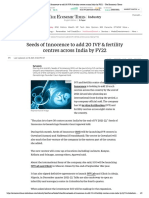 Seeds of Innocence To Add 20 IVF & Fertility Centres Across India by FY22 - The Economic Times