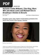 NaTasha Yvette Williams, Cleo King, More Will Join Norm Lewis and Michael Urie in Broadway's Chicken & Biscuits - Playbill