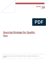 Sourcing Strategy For Quality Hire: Apr-May