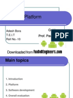 Download Android Platform PPT by Aditya Kumar SN51630706 doc pdf