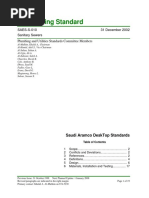 Overview of Saudi Aramco Engineering Standards | PDF | Pipe (Fluid ...