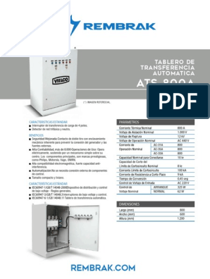 Generadores eléctricos y ATS (Tableros de Transferencia Automática)  Etiquetado Diésel - Rembrak