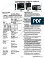 Specifications: - : User'S Operating Manual For Pid Digital Temperature Controller
