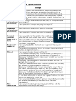 IB IA Report Check List