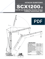 Hitachi Sumitomo: 12 0-M Ton Hydraulic Crawler Crane Luffing Towercrane Att